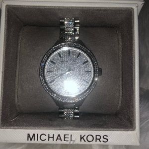 Michael Kors- Ritz Pavé Silver-Tone Watch